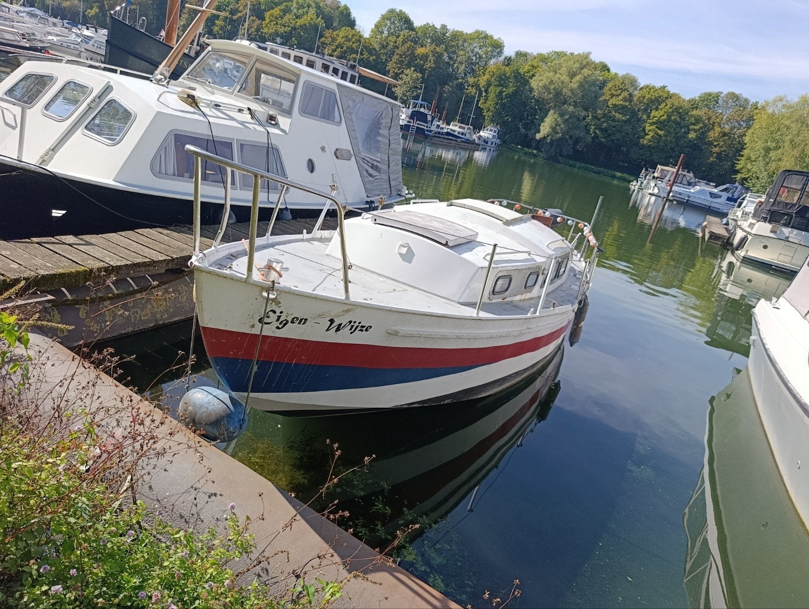 Kajuitzeilboot met Yamaha 4PK – Maastricht / Eijsden, Gebruikt, Staal, Kleine kruiser, Ophalen of Verzenden