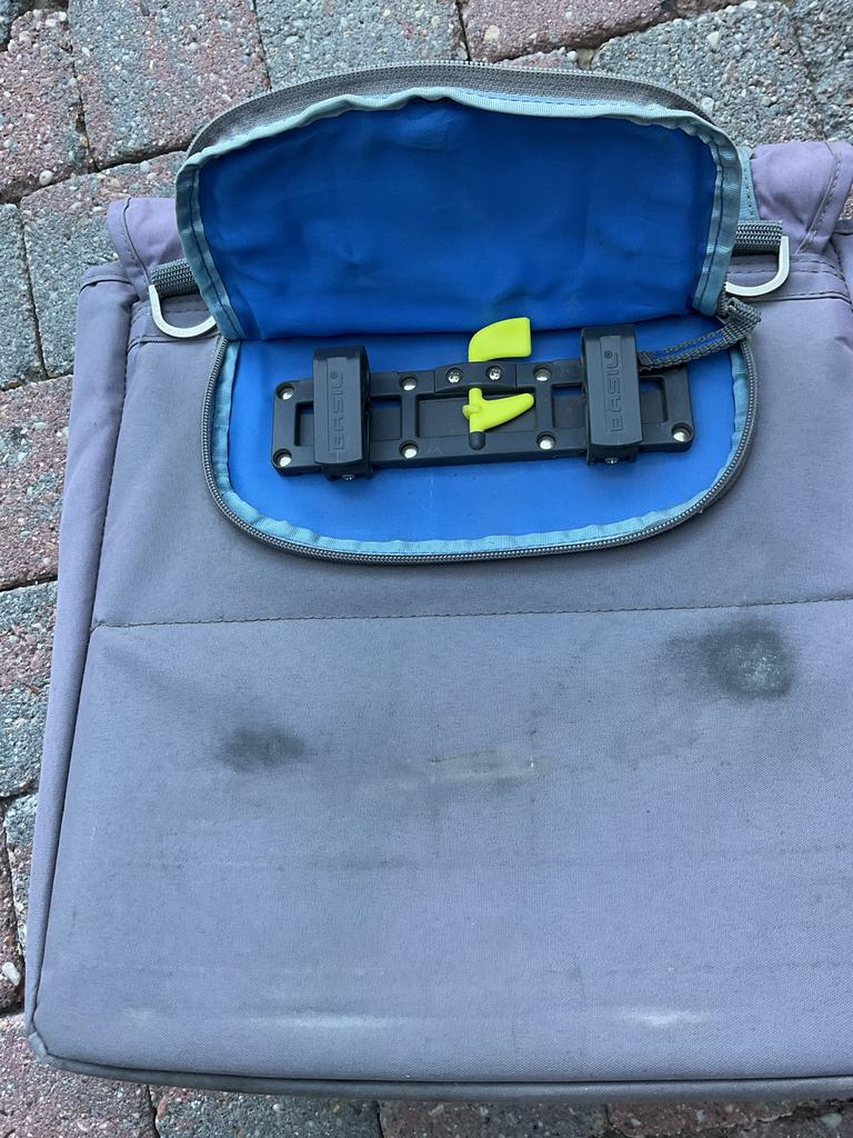 Nette PC/tablet fietstas met schouderband Past op elke fiets, Ophalen of Verzenden, Gebruikt