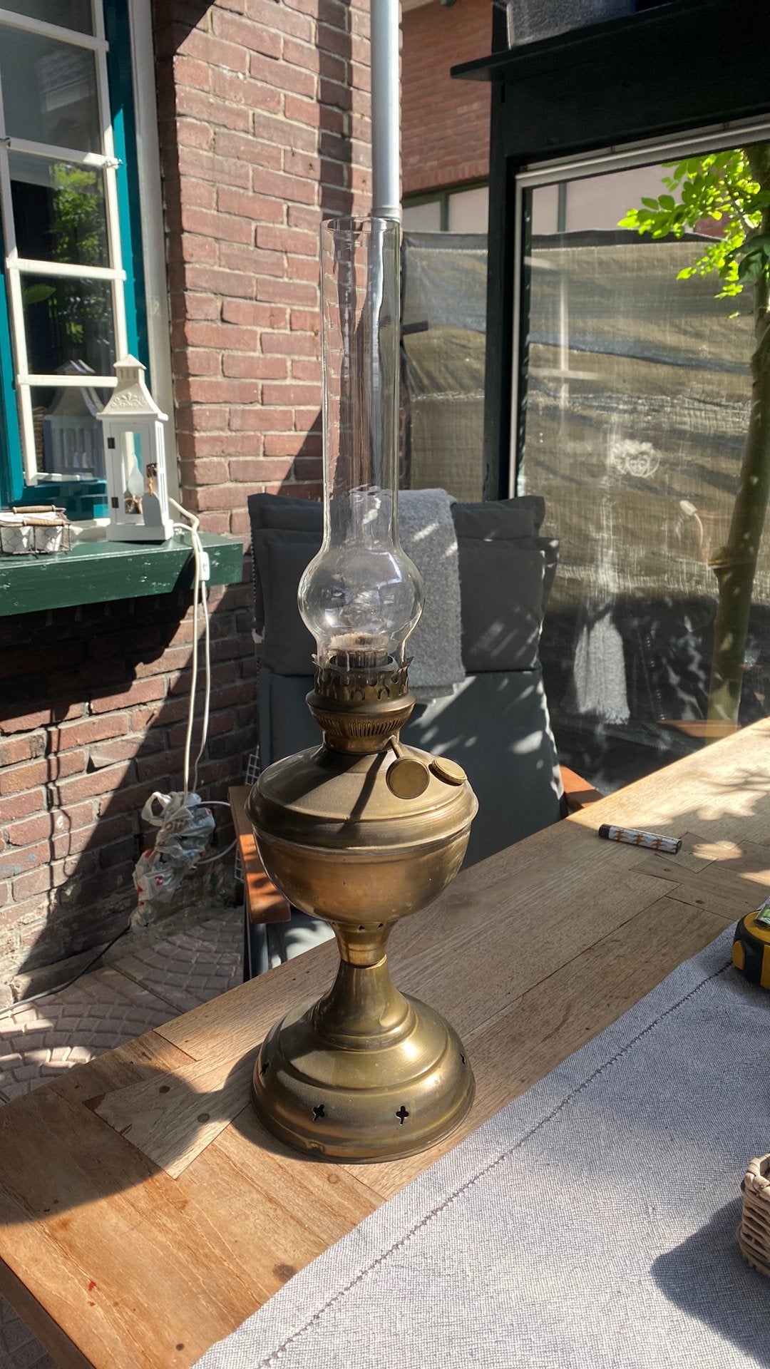 Olielamp, Ophalen