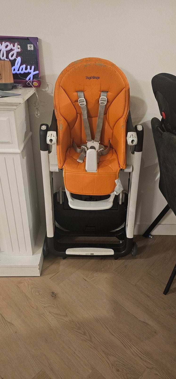 Peg Perego kinderstoel - in hoogte verstelbaar en kantelbaar, Ophalen, Gebruikt, Overige typen, Gordel(s)