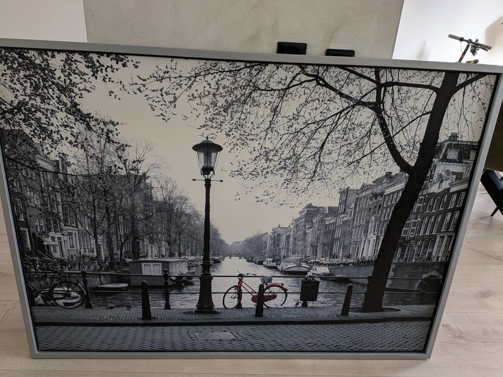 gratis afhalen ikea schilderij Amsterdam gracht met fiet, Ophalen, 50 – 75, Gebruikt, Schilderij