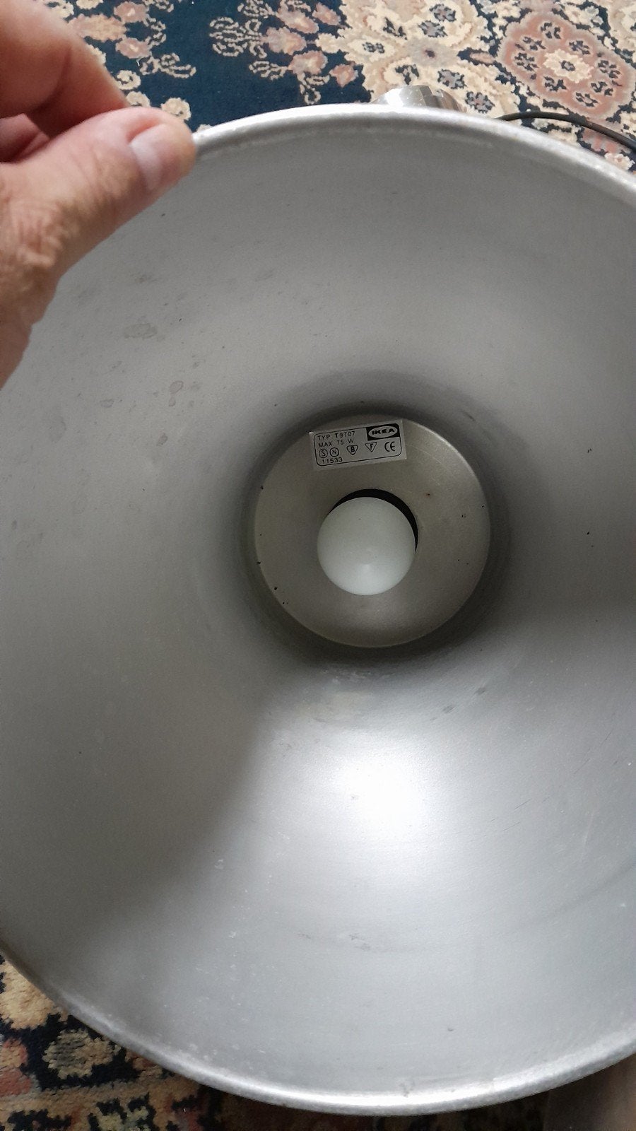IKEA Hektar hanglampen (2 stuks), Huis en Inrichting, Lampen | Hanglampen, Ophalen, Gebruikt, E27 (groot), Metaal