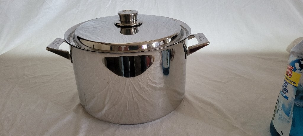Simens pan, Huis en Inrichting, Keuken | Potten en Pannen, Ophalen of Verzenden, Zo goed als nieuw, Rvs