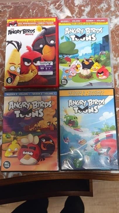 Angry Birds DVD Collectie: Film & Toons Seizoenen, Cd's en Dvd's, Dvd's | Kinderen en Jeugd, Zo goed als nieuw, Film, Komedie
