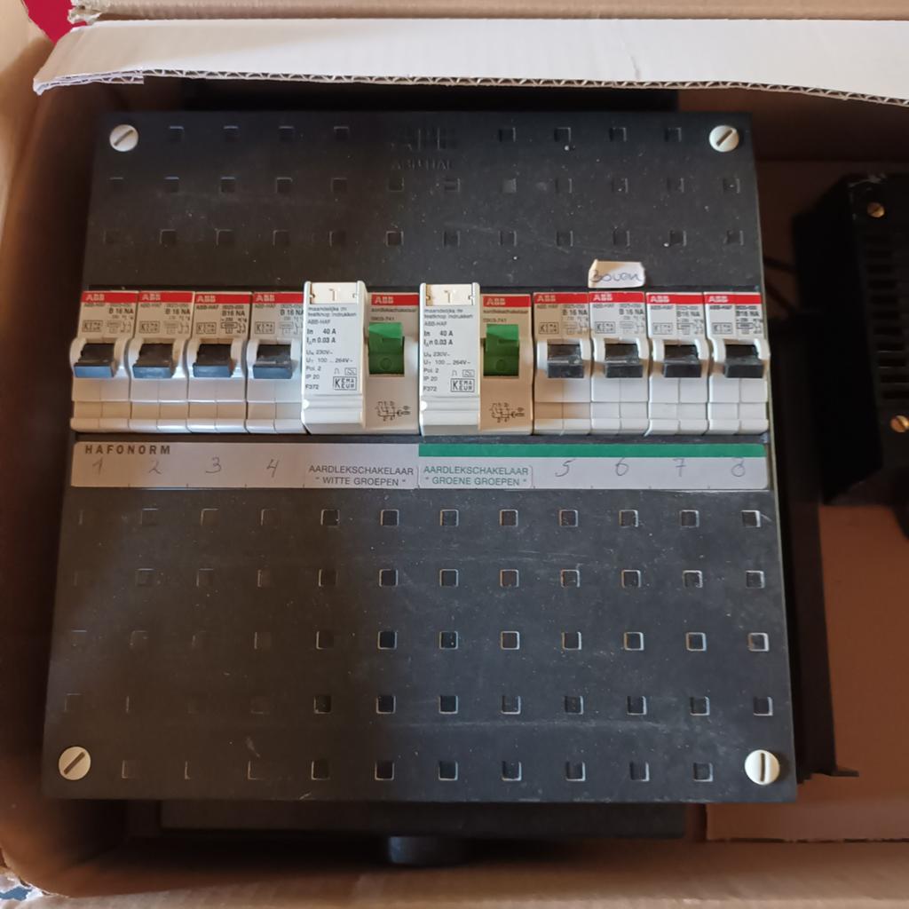 HAFONORM Groepenkast 1 Fase met Aardlekschakelaars, Ophalen