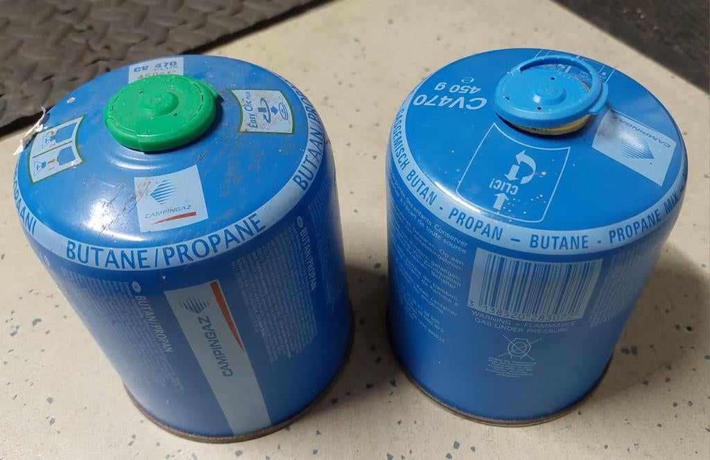 2 kleine gastankjes, Ophalen