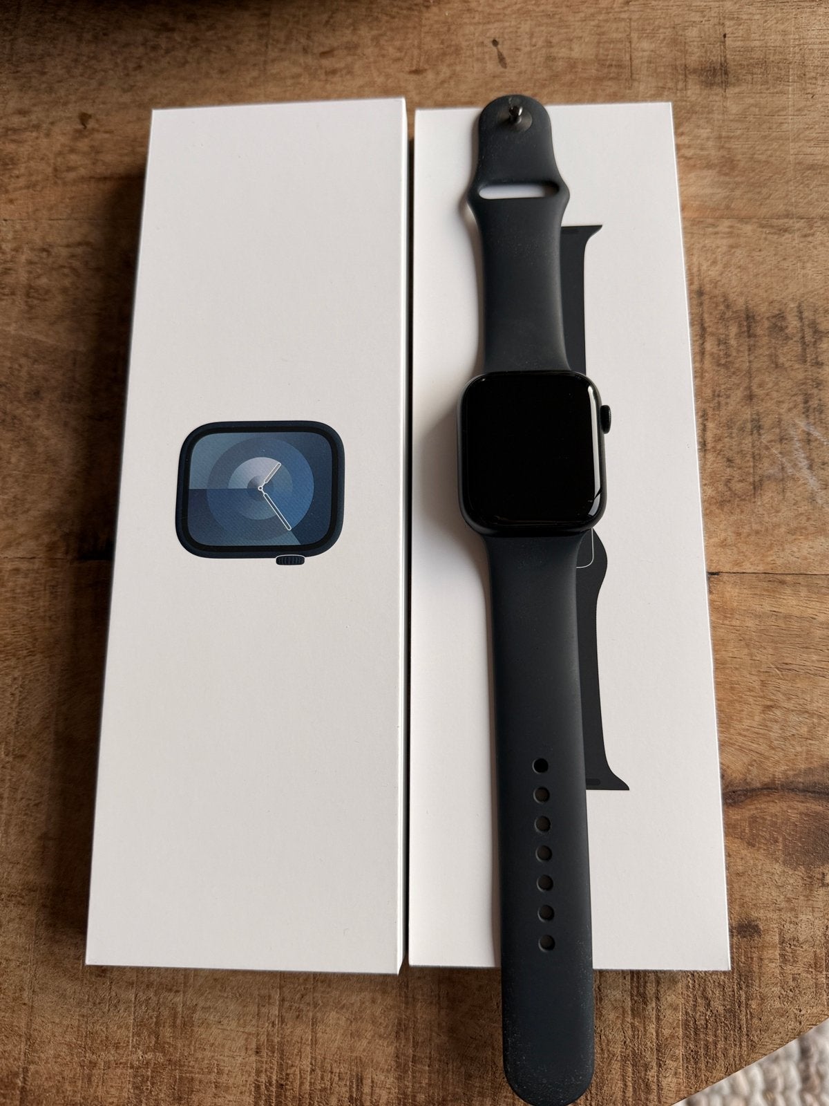 Apple watch series 9 45mm + cellular, Ophalen, Zo goed als nieuw, Zwart, IOS