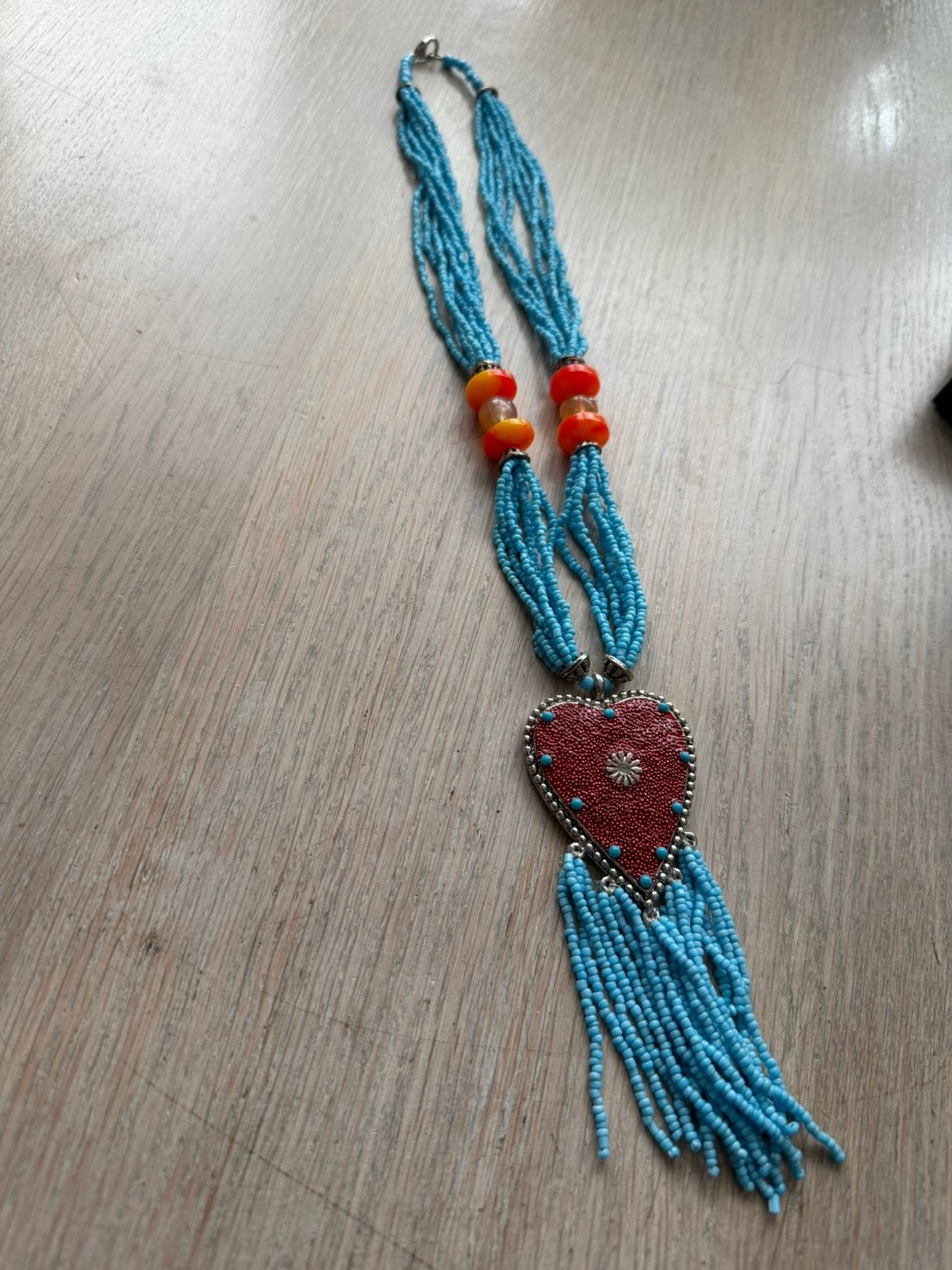 Fijne glazen kraaltjes ketting, Ophalen of Verzenden, Zo goed als nieuw, Overige materialen