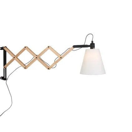 2x Mexlite Houten Schaarlamp Liv 8852be - Nieuw in doo, Huis en Inrichting, Gerichte verlichting, E14 (klein), Nieuw, Ophalen of Verzenden