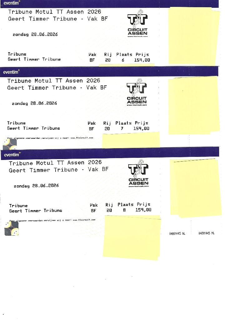 TT kaarten 2026 te koop, Tickets en Kaartjes, Sport | Overige, Drie personen of meer, Juni