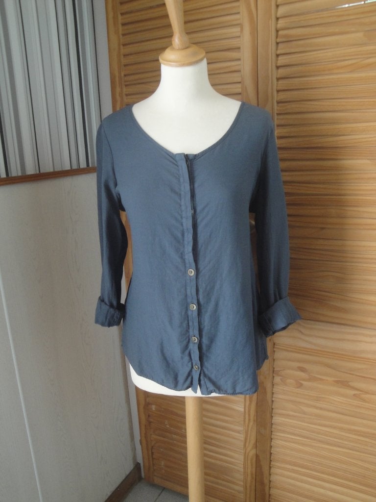 COSTES Donkergrijze blouse maat S, Ophalen of Verzenden, Zo goed als nieuw, Costes, Maat 36 (S)