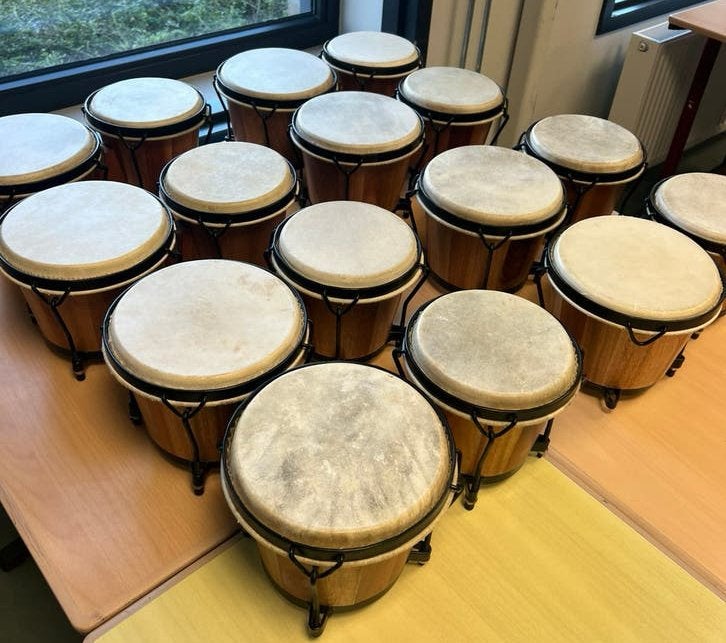8x bongo set, Muziek en Instrumenten, Ophalen of Verzenden, Zo goed als nieuw, Trommel