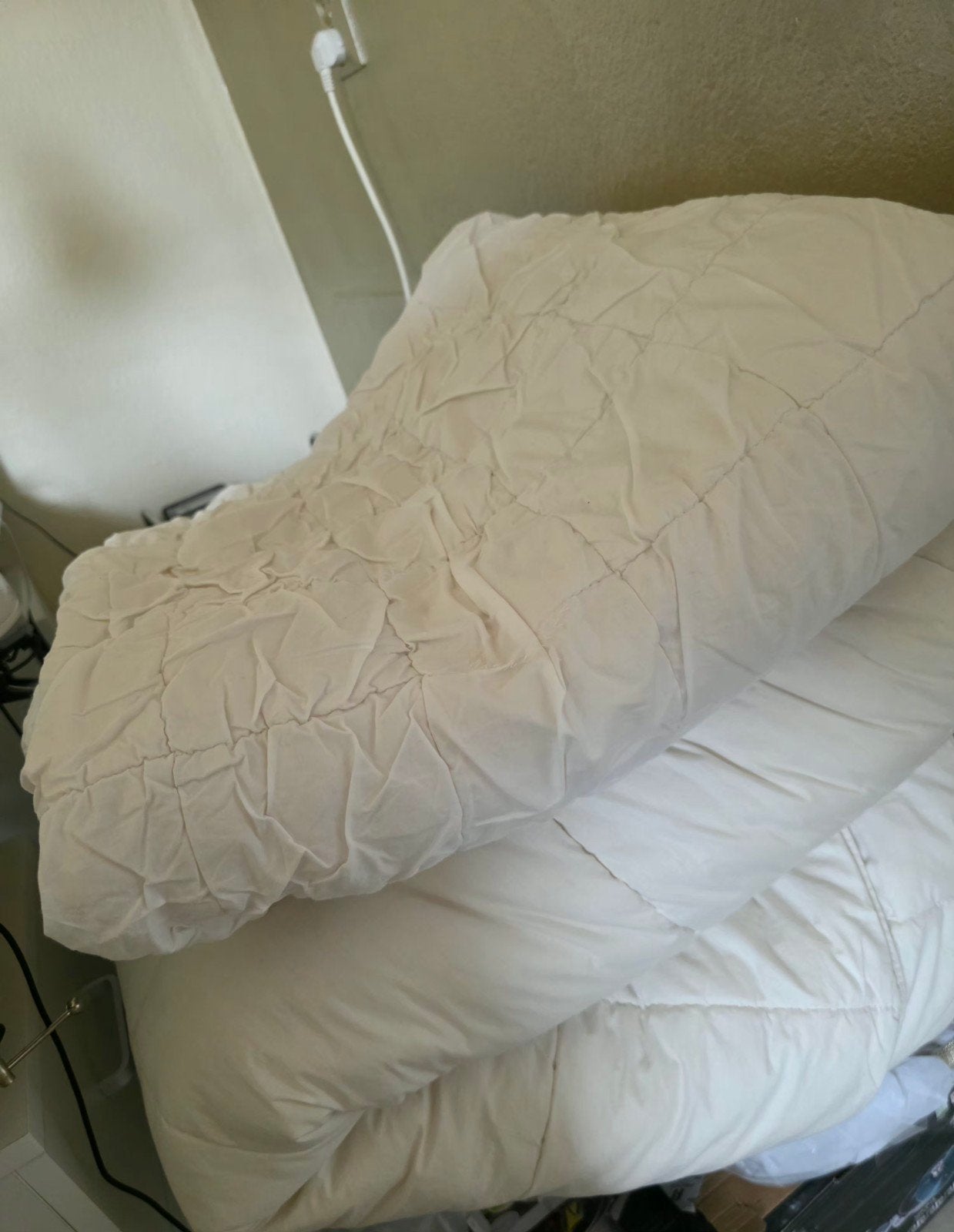 Comfortabel schapenwollen dekbed, Huis en Inrichting, Slaapkamer | Beddengoed, Wit, Tweepersoons, Ophalen of Verzenden, Deken of Dekbed
