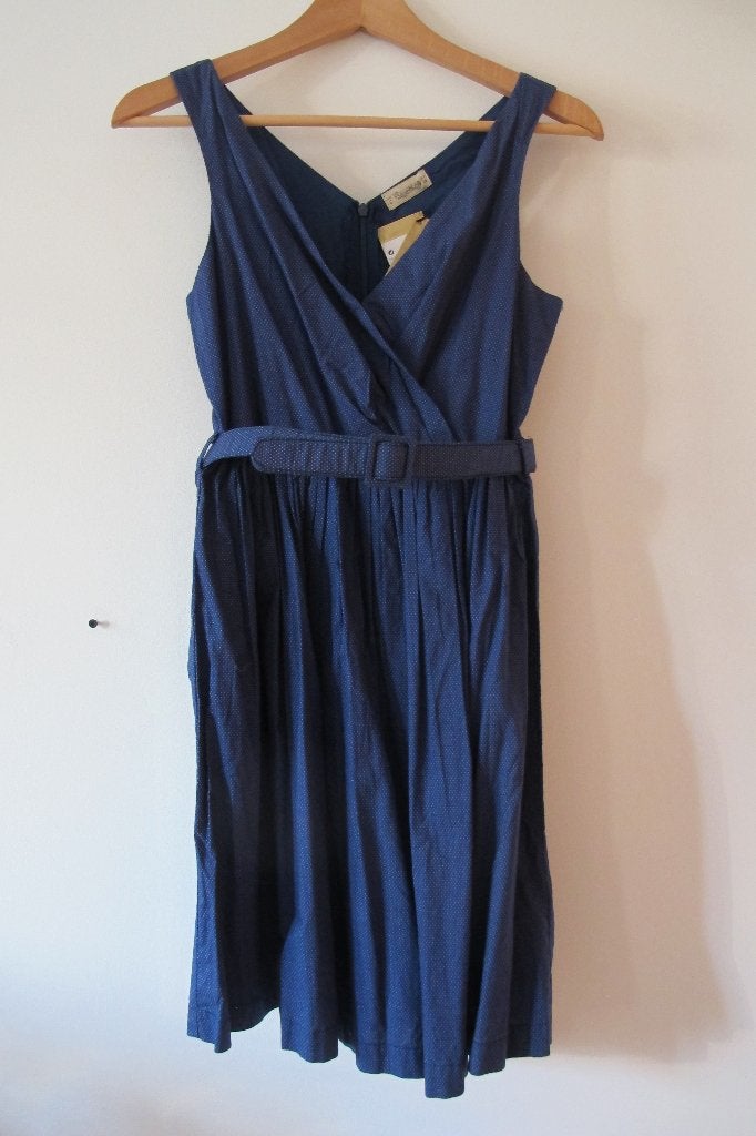 Blue & white polka dot dress (PULL & BEAR), Kleding | Dames, Blauw, Nieuw, Ophalen of Verzenden, Boven de knie