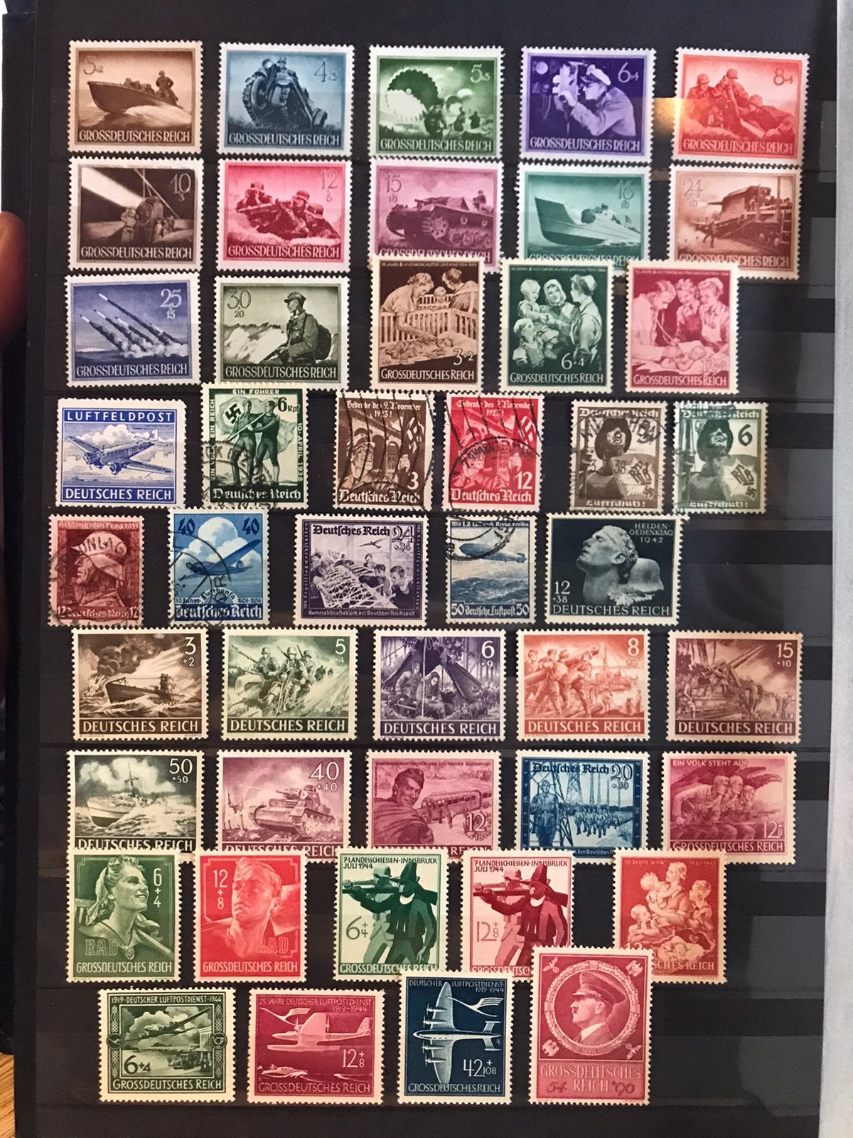 Kabel propaganda zegels nazi Duitsland WO2 periode leger, Ophalen of Verzenden, Overige soorten, Duitsland, Overige typen