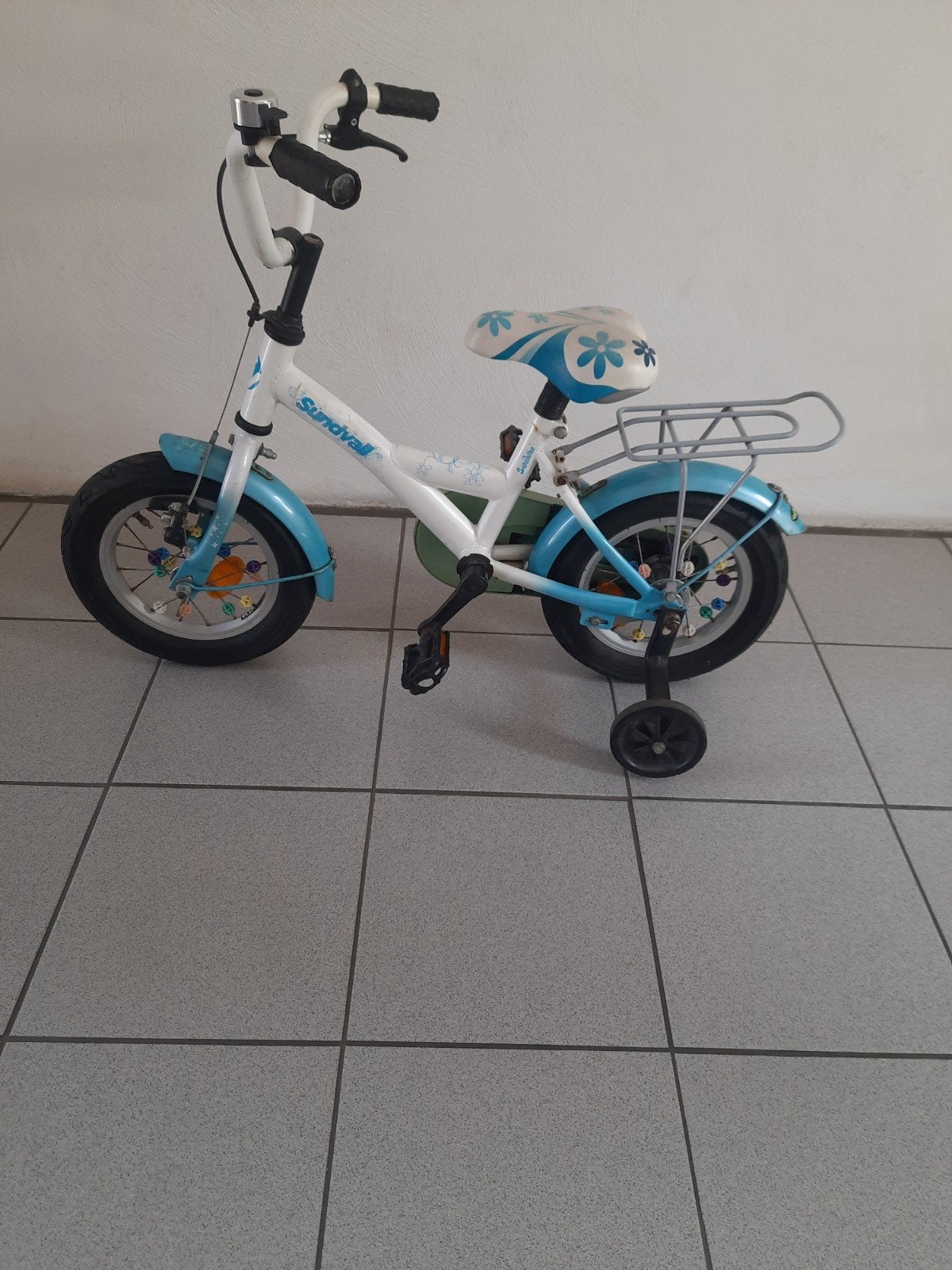 Kinderfietsje Sundvall 12 inch  wielen met zijwielen, Ophalen, Terugtraprem, Zijwieltjes, Gebruikt