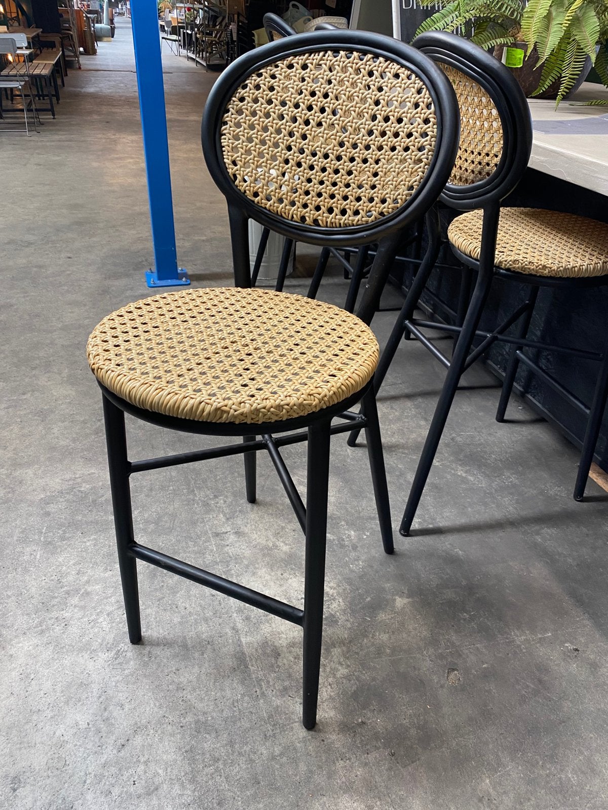 Barkruk Mies Webbing (15 stuks), Huis en Inrichting, Kunststof, Met voetsteun, 60 tot 90 cm, Ophalen of Verzenden