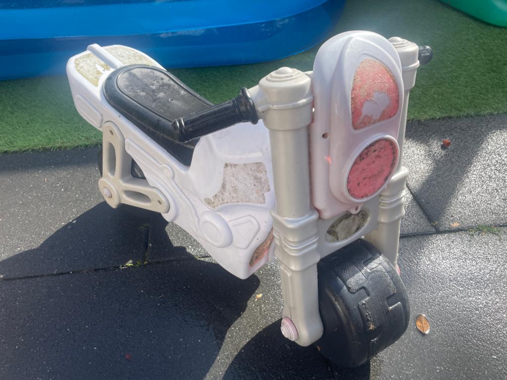 Kinder loopfietsmotor - Wit/Zwart, Ophalen of Verzenden, Gebruikt, Loopfiets