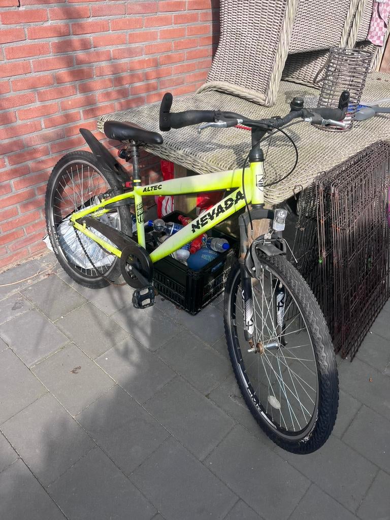 Mounthen bike jongens fiets, Fietsen en Brommers, Fietsen | Crossfietsen en BMX, Ophalen, Gebruikt, Staal, 24 inch of meer