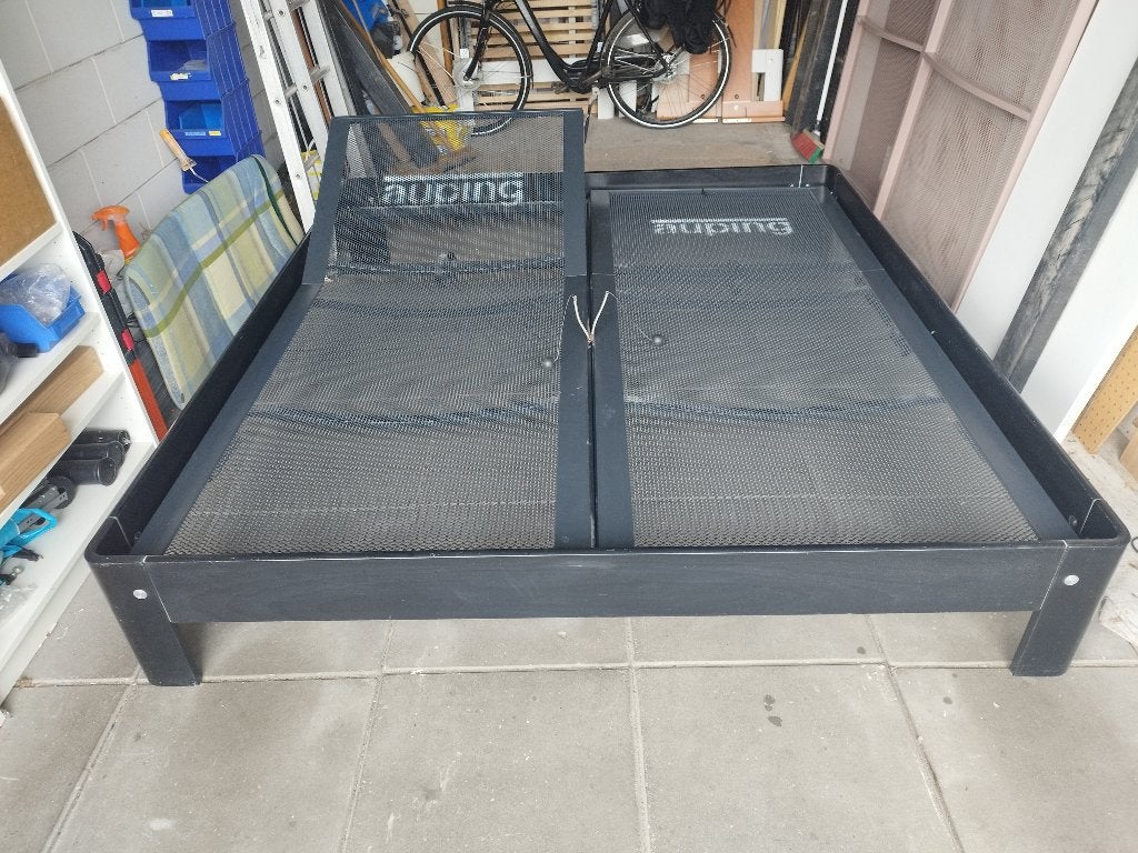 Auping auronde bed, Huis en Inrichting, Slaapkamer | Bedden, Ophalen, Zwart, Tweepersoons, 180 cm