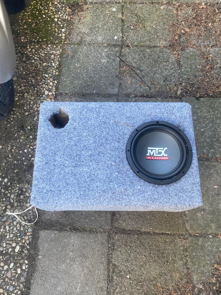Subwoofer met zelfgemaakte kast, Ophalen, Gebruikt