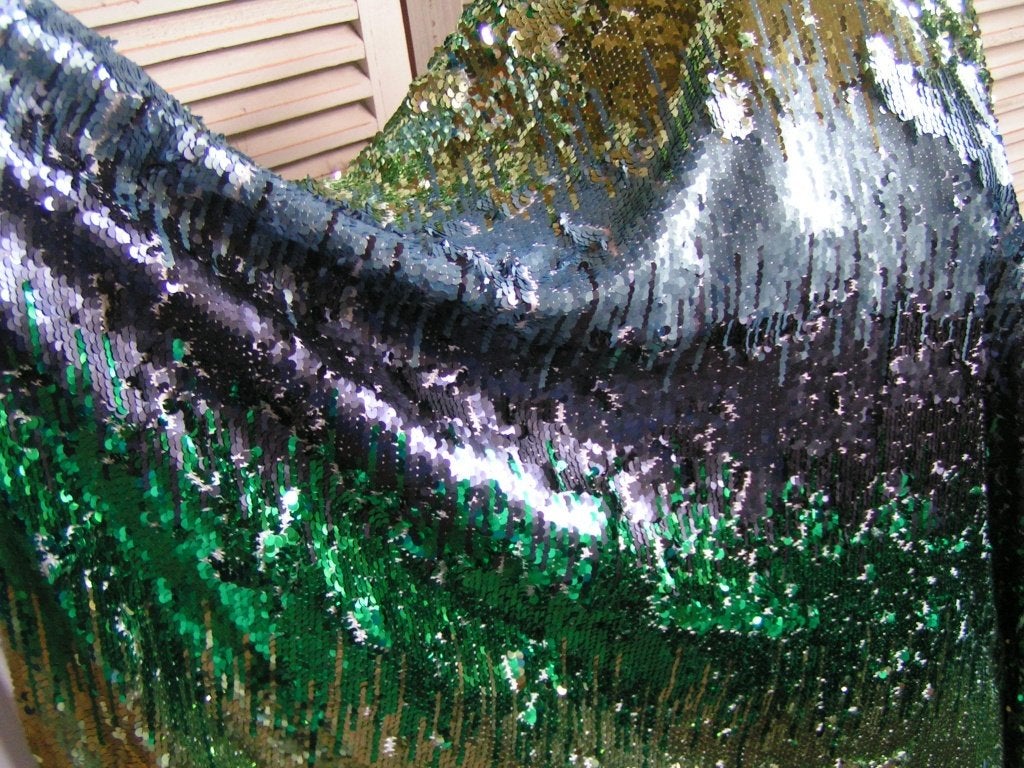 coupon Pailletten stof nr CC 383, Meerkleurig, 120 cm of meer, Ophalen of Verzenden, Polyester