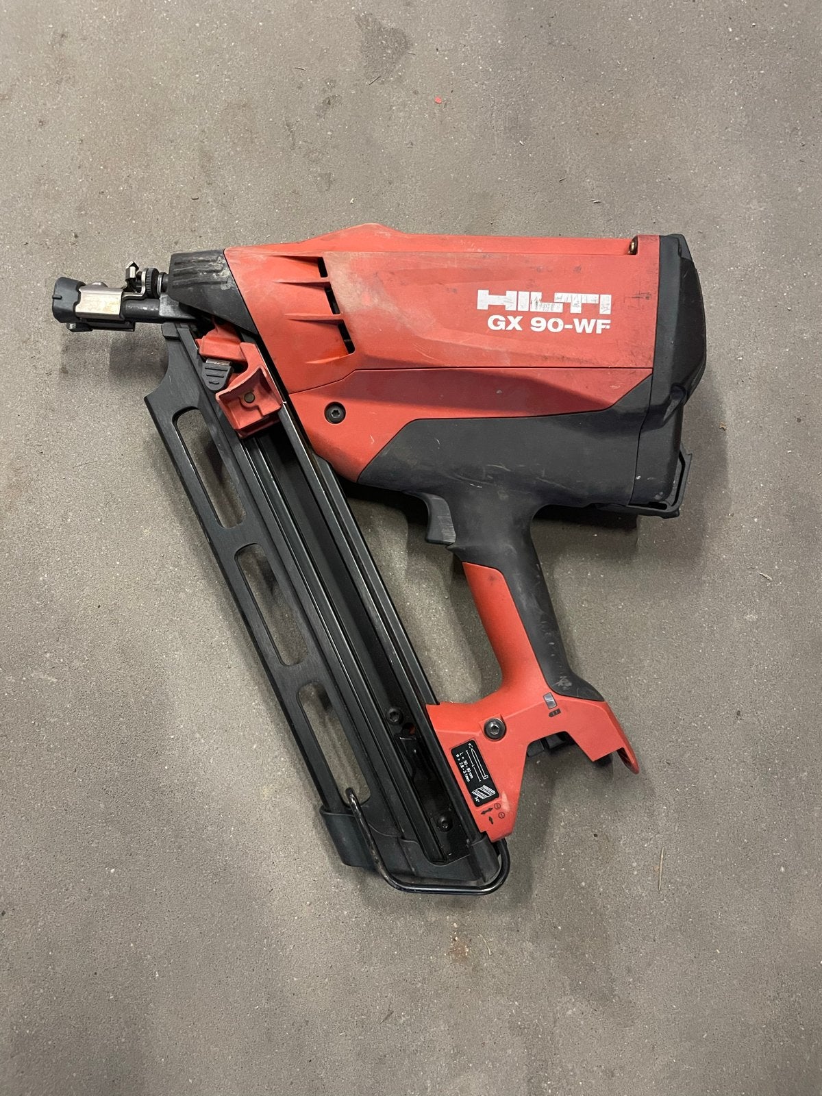 Hilti GX 90-WF Gasschiethamer met toebehoren, Ophalen, Gebruikt