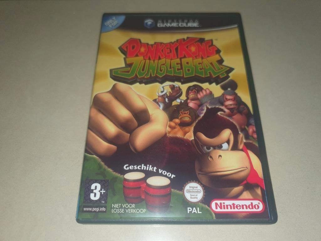 Donkey Kong Jungle Beat GameCube GC Game Case, Avontuur en Actie, Verzenden, 1 speler, Zo goed als nieuw