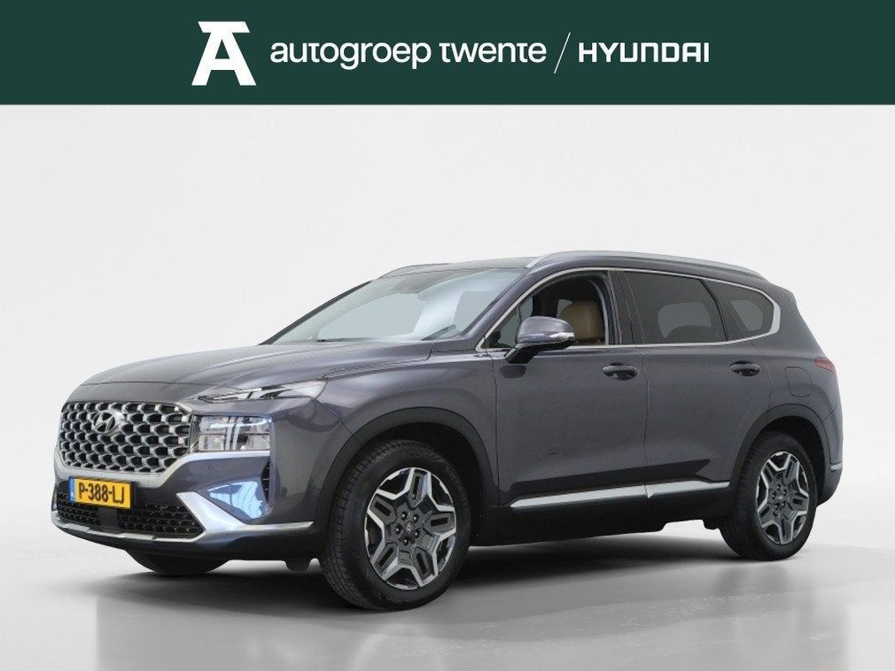 Hyundai Santa Fe 1.6 T-GDI PHEV Comfort Smart | Afn. Trekhaa, Auto's, Hyundai, Gebruikt, 4 cilinders, Blauw, Bedrijf