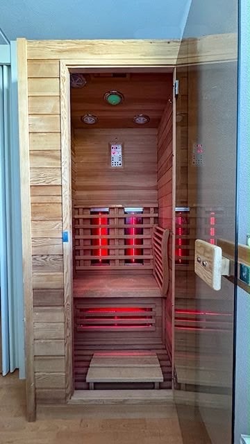 Nobel Sauna Infraroodcabine  1 persoon, Ophalen, Zo goed als nieuw, Complete sauna
