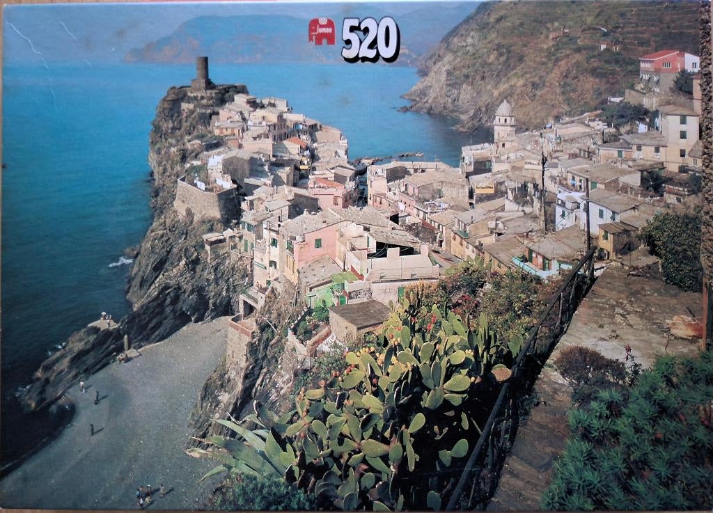 Jumbo puzzel Vernazza. 520 st. Compleet., Ophalen of Verzenden, 500 t/m 1500 stukjes, Zo goed als nieuw, Legpuzzel