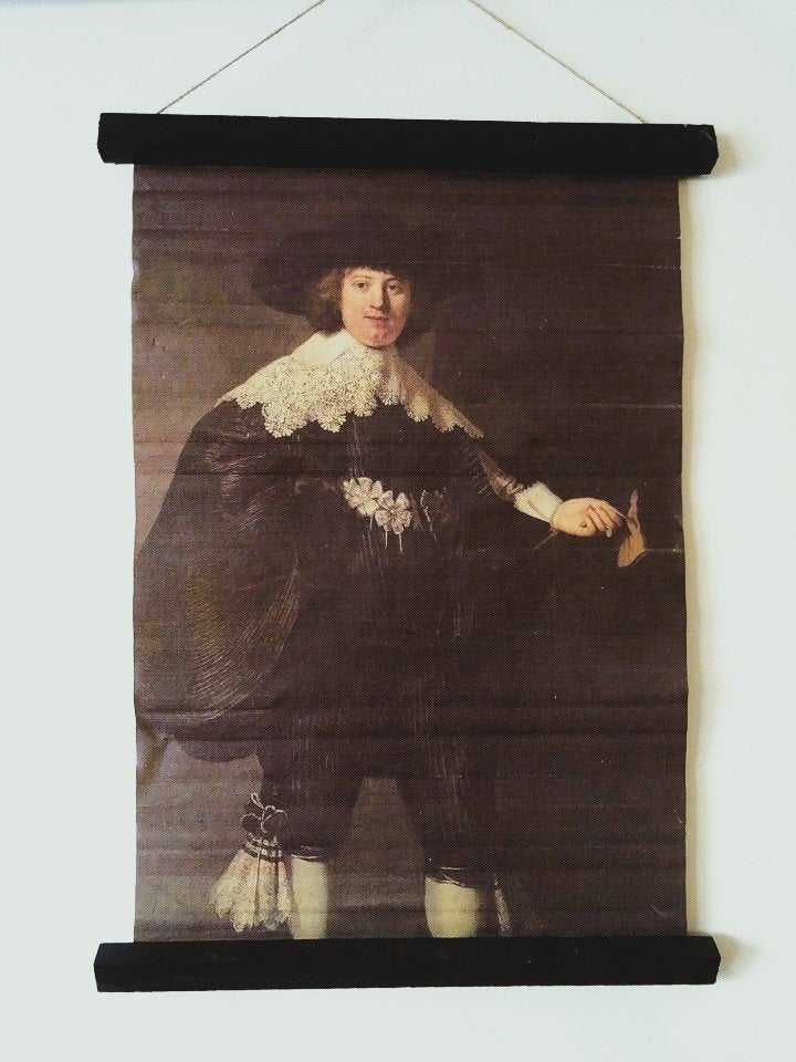 Antiek schilderij portret poster wandposter Marten Soolmans, Verzenden, Klassiek, Portret of Personen