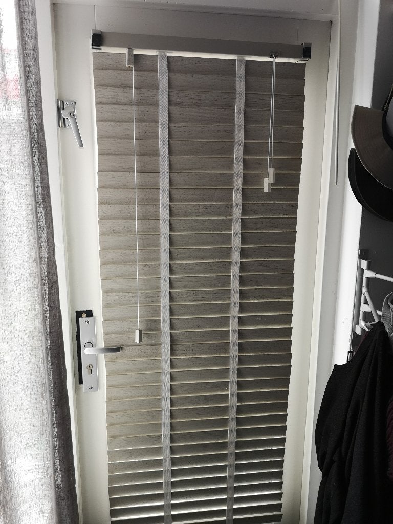 Houten Jaloezieën Wit Raamdecoratie Set, Huis en Inrichting, Stoffering | Gordijnen en Lamellen, Ophalen, Zo goed als nieuw, Wit