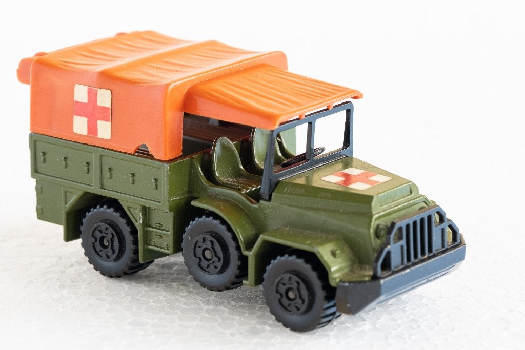 Matchbox Battle Kings K-112 DAF Ambulance 1976, Kinderen en Baby's, Ophalen of Verzenden, Gebruikt