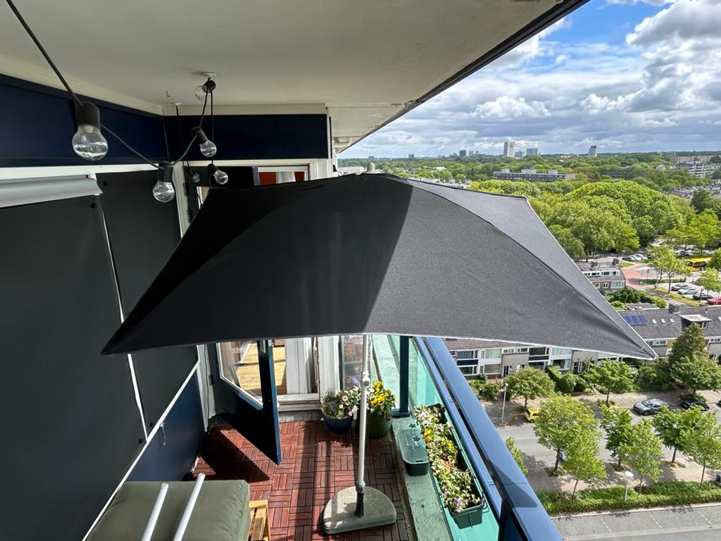 IKEA FLISÖ Parasol - Gebruikt, goede staat (zonder voet), Tuin en Terras, Parasols, Ophalen, Gebruikt, 1 tot 2 meter, Stokparasol