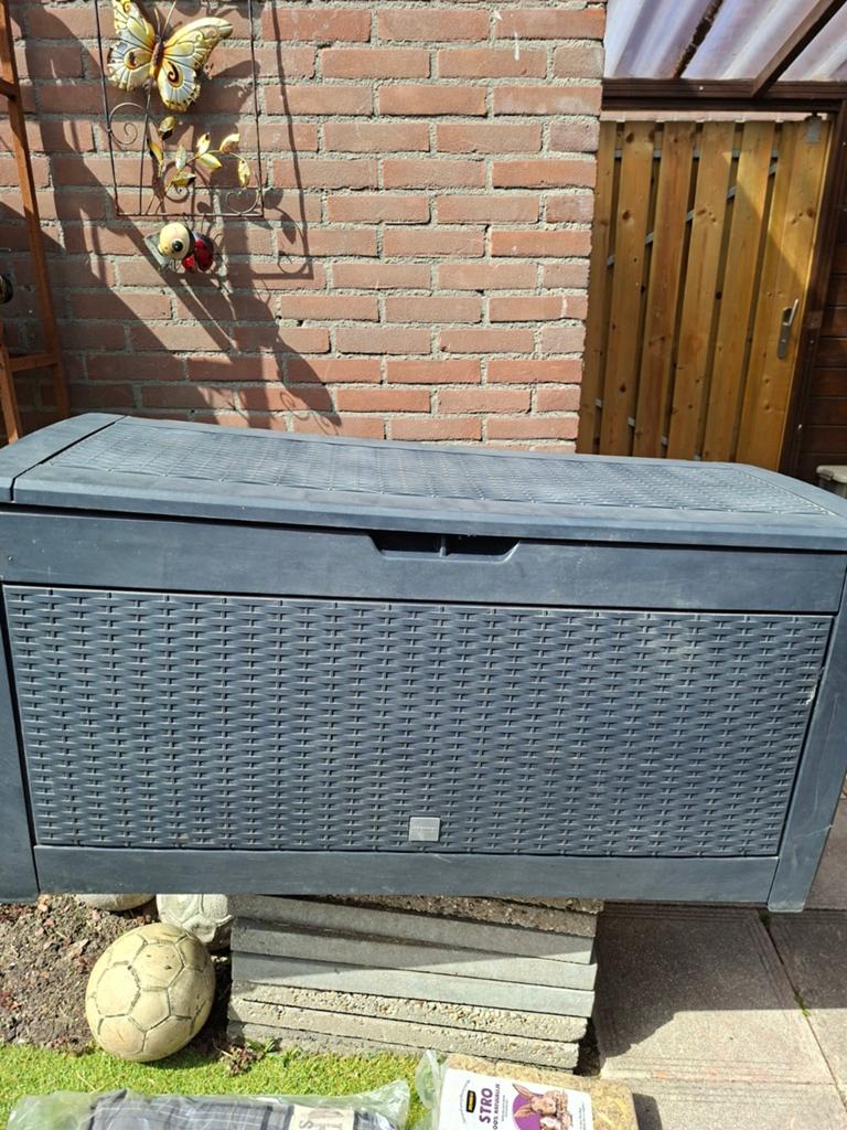 Grote opbergbox voor tuinkussens - Zeer goede staat, Tuin en Terras, Ophalen, Zo goed als nieuw, Kunststof, Overige typen