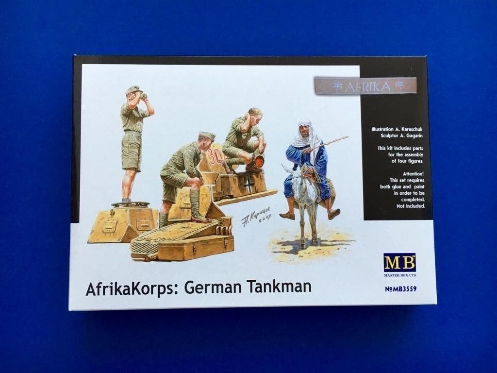 MasterBox	mb3559	AfrikaKorps: German Tankman	1/35, Verzenden, Nieuw, 1:35 tot 1:50