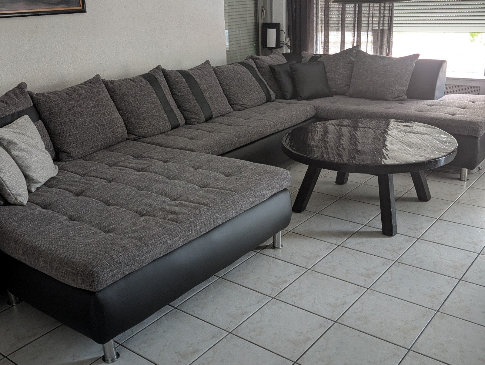 Grote lounge zithoek 4m breed van Seats and Sofa's, Ophalen, Zo goed als nieuw