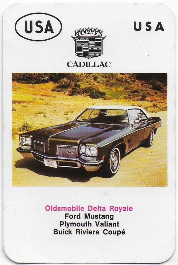 ak1022 -- Autokaartje USA Oldsmobile Delta Royale, Ophalen of Verzenden, Zo goed als nieuw, Auto's