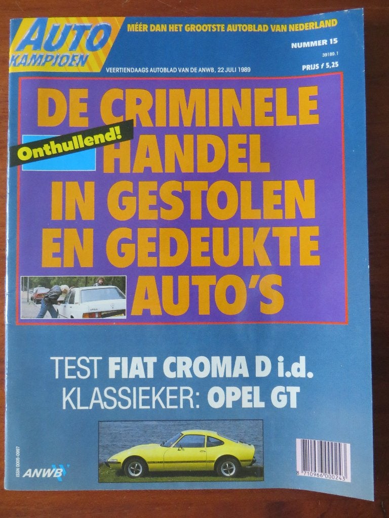 Autokampioen 15 1989 Opel GT, Croma, 309 GTI 16, Verzenden, Nieuw, Opel