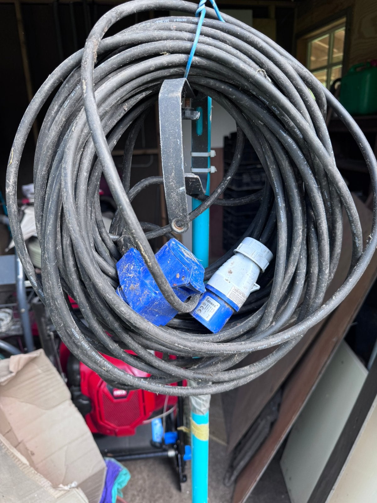 Cee verlengsnoer voor caravan 10 meter, Ophalen, 6 meter of meer, Overige typen, 20 tot 40 mm