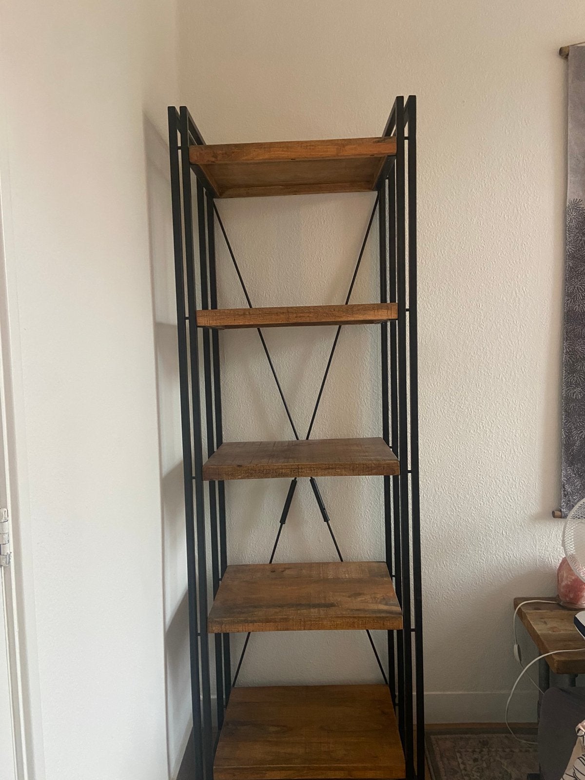 Mango hout boekenkast - stellingkast, Ophalen of Verzenden, Zo goed als nieuw
