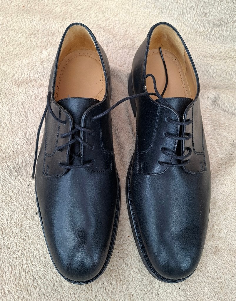 Herenschoenen, Leer, maat 42, Zwart, Nieuw, Ophalen of Verzenden, Defensie / KPU