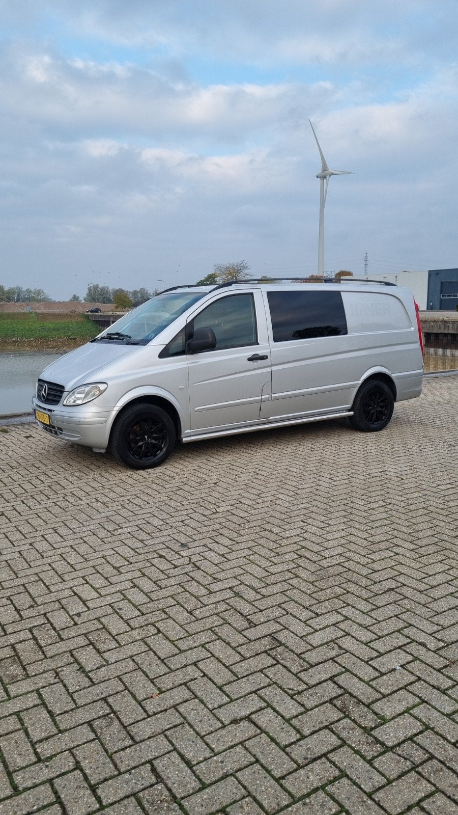 Mercedes Vito dubbel cabine grijs kenteken, Voorwielaandrijving, Stof, 95 pk, 2000 kg