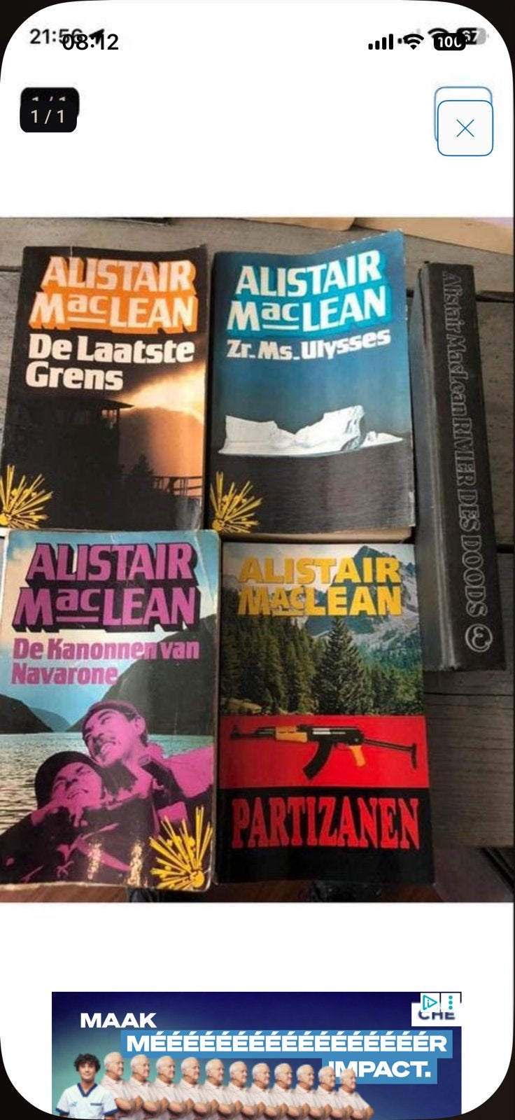 Alistair MacLean Boeken Collectie - 4 Spanning Romans, Boeken, Ophalen of Verzenden, Gelezen, Nederland