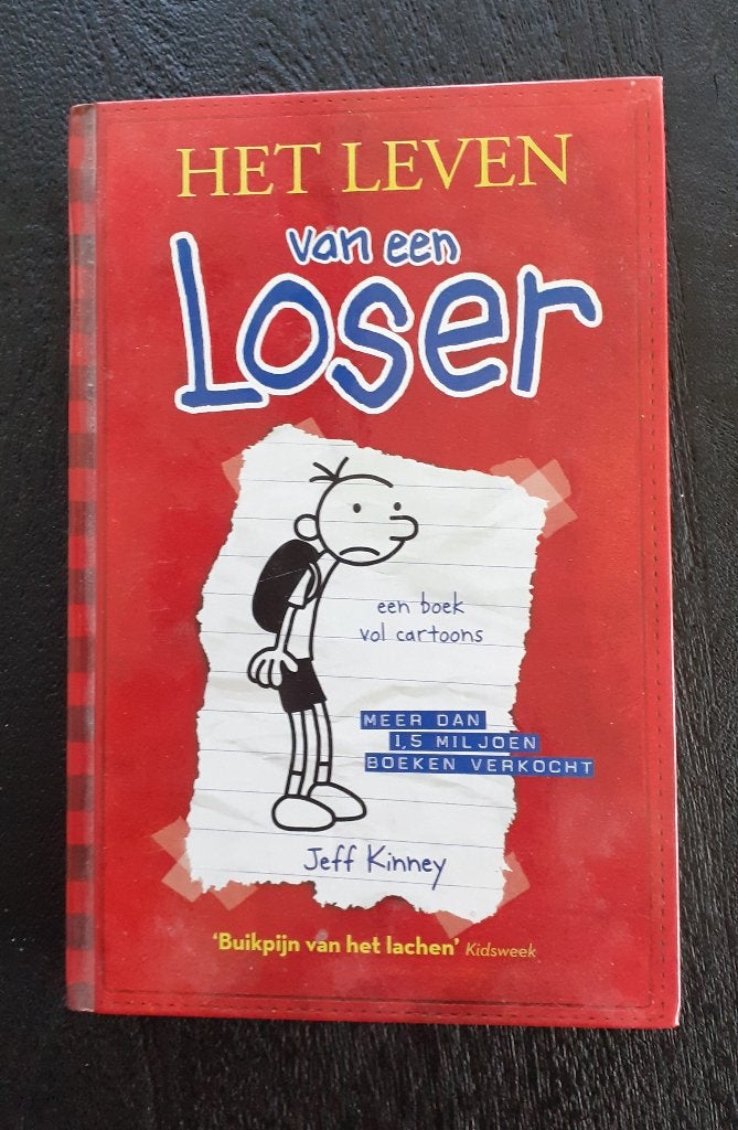 Het Leven van een Loser - Een boek vol cartoons, Boeken, Jeff Kinney, Cartoons, Ophalen of Verzenden, Zo goed als nieuw