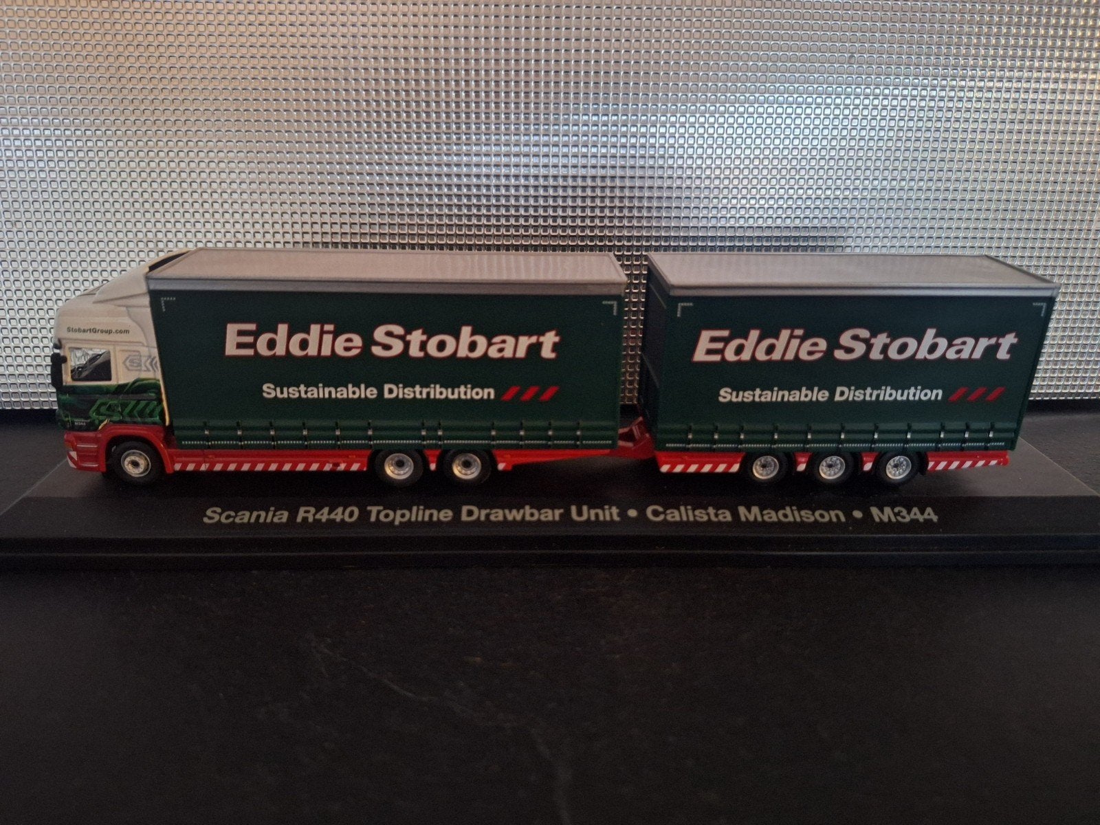 Scania R440 Draw Bar Eddie Stobart Schaal 1:76, Oxford, Ophalen of Verzenden, Bus of Vrachtwagen, Oxford