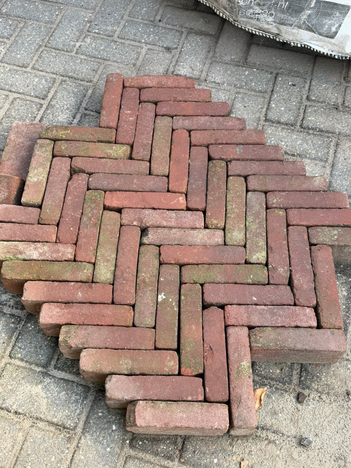 75m2 Gebakken waaltjes, Tuin en Terras, Ophalen of Verzenden, Zo goed als nieuw, Keramiek, Klinkers