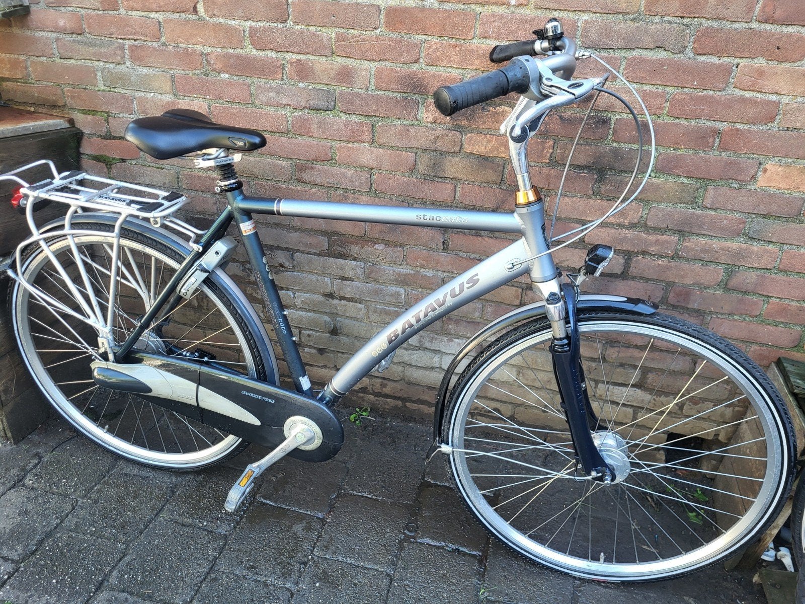 Batavus Staccato herenfiets Nexus8-geveerd-naafdynamo 57cm, 57 tot 61 cm, Ophalen, Gebruikt, Batavus