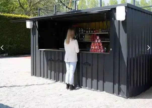 Barcontainer Foodcontainer Verkoopcontainer, Ophalen, Zelfbouwcontainer, Organisatie@whow-events.nl, Knibbelweg